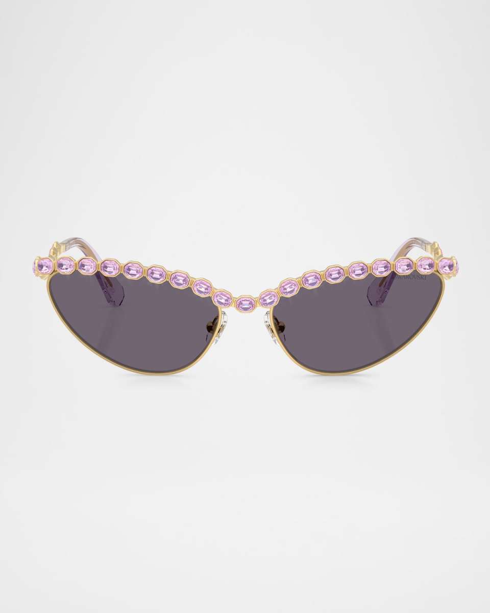 SK7030 Cat Eye Crystalized Sunglasses